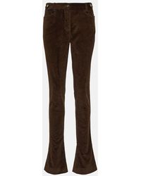 Dolce & Gabbana - Low-rise Corduroy Flared Pants - Lyst