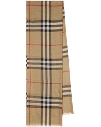 Sciarpa in cashmere vintage check donna di Burberry in Neutro Donna Accessori da uomo Sciarpe e foulard da uomo 