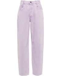 Agolde Cotton Tapered Baggy High Rise in Passenger (Blue) | Lyst