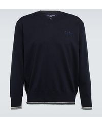 Comme des Garçons - Comme Des Garcons Homme Embroidered Cotton Sweatshirt - Lyst