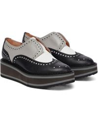 Black flatform brogues womens Clearance