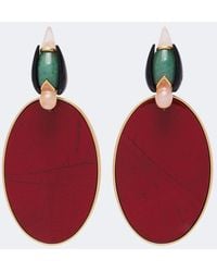 Zimmermann - 16Kt-Plated Embellished Drop Earrings - Lyst