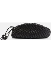 Bottega Veneta - Onda Small Intreccio Leather Clutch - Lyst