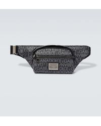 Dolce & Gabbana - Small Logo Jacquard Belt Bag - Lyst