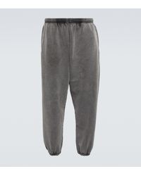 Acne Studios Cotton Jersey Sweatpants - Gray