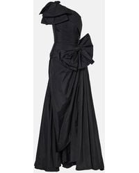 Elie Saab - Bow-Detail One-Shoulder Taffeta Gown - Lyst
