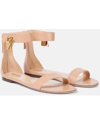 Tom Ford - Padlock Leather Sandals - Lyst