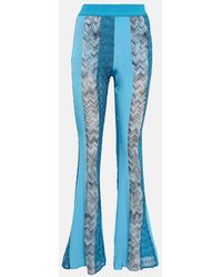 Missoni - Zig-Zag Knit Patchwork Pants - Lyst