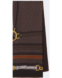 Gucci - Gg Jacquard Wool And Silk Scarf - Lyst