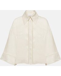 Max Mara - Robinia Linen Canvas Oversized Shirt - Lyst