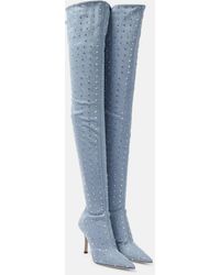 Paris Texas - Holly Mama Denim Over-the-knee Boots - Lyst