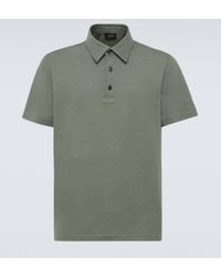 Brioni - Cotton Pique Polo Shirt - Lyst