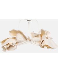 Jacquemus - La Brassiere Artichaut Cotton Crop Top - Lyst