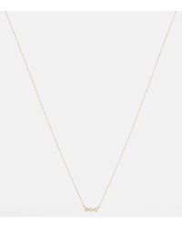 STONE AND STRAND - 10kt Yellow Gold Necklace With Diamonds - Lyst