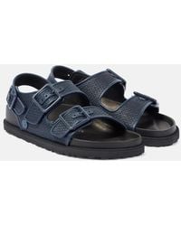 Birkenstock - Milano Luxe Raffia Sandals - Lyst