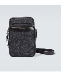 Versace - Barocco Athena Jacquard Crossbody Bag - Lyst