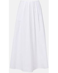 Citizens of Humanity - Emi Cotton Poplin Midi Skirt - Lyst