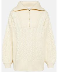 Varley - Daria Cable-knit Half-zip Sweater - Lyst