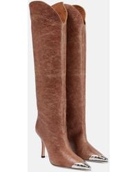 Paris Texas - Nadia Leather Knee-high Boots - Lyst