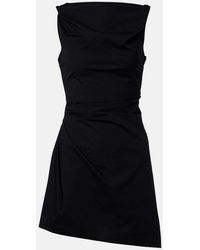 STAUD - Callie Asymmetric Cotton Minidress - Lyst