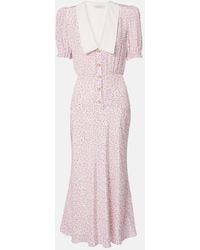 Alessandra Rich - Floral Motif Dress - Lyst
