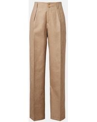 Etro - Wool Jacquard Straight Pants - Lyst