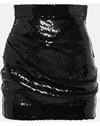 Alex Perry - High-Rise Sequined Miniskirt - Lyst