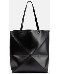 Loewe - Puzzle Fold Xl Leather Tote Bag - Lyst