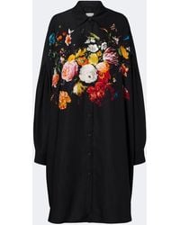 Dries Van Noten - Floral Shirt Dress - Lyst