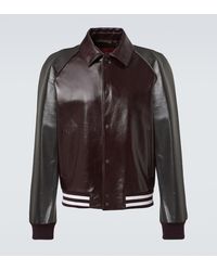 Gucci - Veste Bomber En Cuir - Lyst