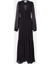 Isabel Marant - Briane Shirred Maxi Dress - Lyst