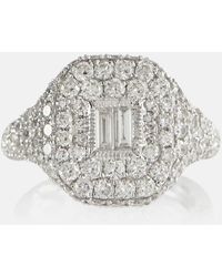 SHAY - Ring aus 18kt Weissgold mit Diamanten - Lyst