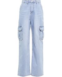 Frankie Shop Denim High-Rise Jeans Kai in Blau Damen Bekleidung Jeans Ausgestellte Jeans 