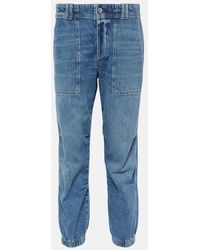 Citizens of Humanity - Agni Mid-Rise Twill Tapered Pants - Lyst