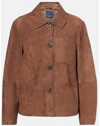 Max Mara - Hemdjacke Aus Veloursleder - Lyst