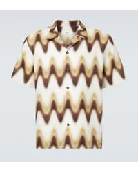 Commas - Printed Linen Bowling Shirt - Lyst