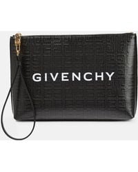 Givenchy - Pochette 4G Large en toile enduite - Lyst