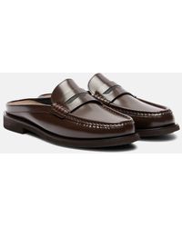 Brunello Cucinelli - Monili Leather Mules - Lyst