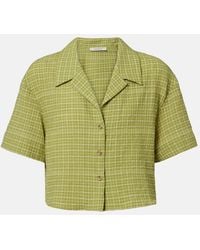 Asceno - Lincoln Checked Cotton Bowling Shirt - Lyst