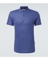 Orlebar Brown - Sebastian Linen Polo Shirt - Lyst