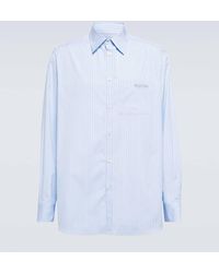 Valentino - Camisa de algodon a rayas - Lyst