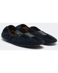 KHAITE - Zoe Patchwork Suede And Leather Slip-On Shoes - Lyst