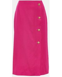 Nina Ricci - Wool Midi Pencil Skirt - Lyst