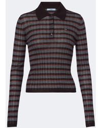 Prada - Pullover Polo - Lyst
