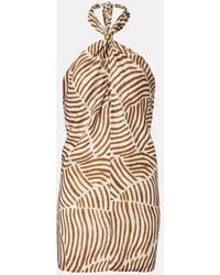 ViX - Aster Printed Halterneck Minidress - Lyst