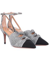 Aquazzura Salones de lurex Mondaine 75 - Metálico