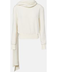 Magda Butrym - Draped Scarf-Detail Sweatshirt - Lyst