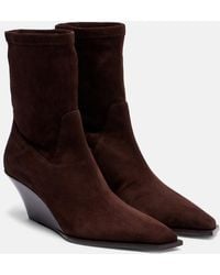 Jimmy Choo - Ankle Boots Hadley 60 Aus Veloursleder - Lyst