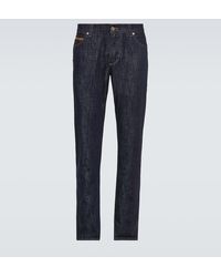 Dolce & Gabbana - Jeans slim de tiro medio - Lyst