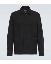 Zegna - Wool And Cotton Jacket - Lyst